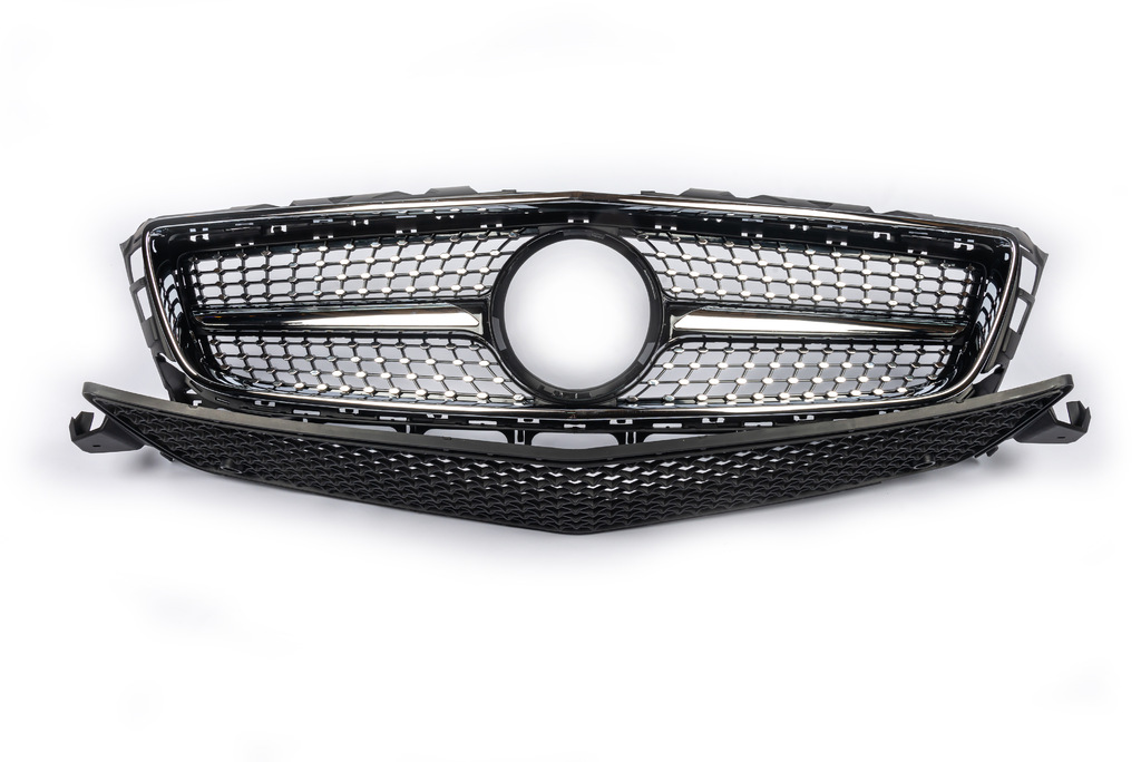 Передняя решетка 2011-2014 (Diamond Silver) для Mercedes CLS C218 2011-2018 гг.