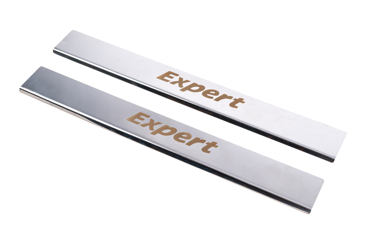 Накладки на пороги (2 шт, нерж.) Peugeot Expert 2007-2017