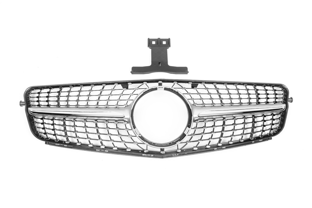 Передня решітка Diamond Silver для Mercedes C-class W204 2007-2015рр.