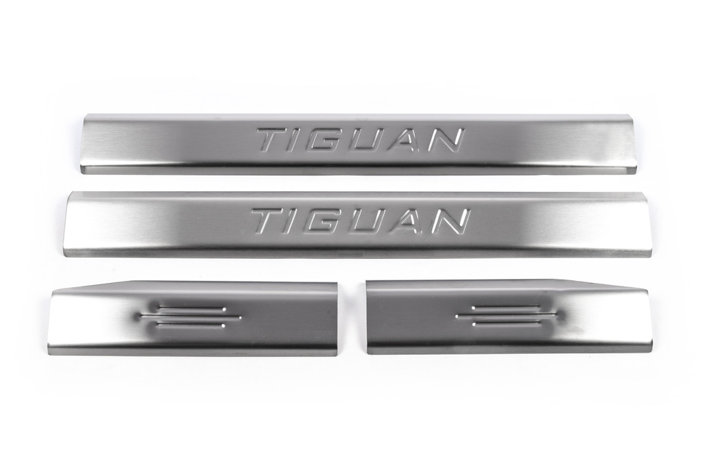 Хром накладки для VW Tiguan 2012-2016 накладки на пороги на пласт Carmos (Туреччина)