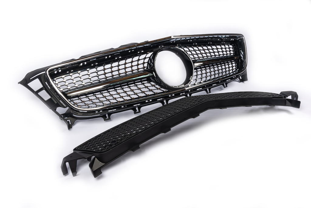Передняя решетка 2011-2014 (Diamond Silver) для Mercedes CLS C218 2011-2018 гг.