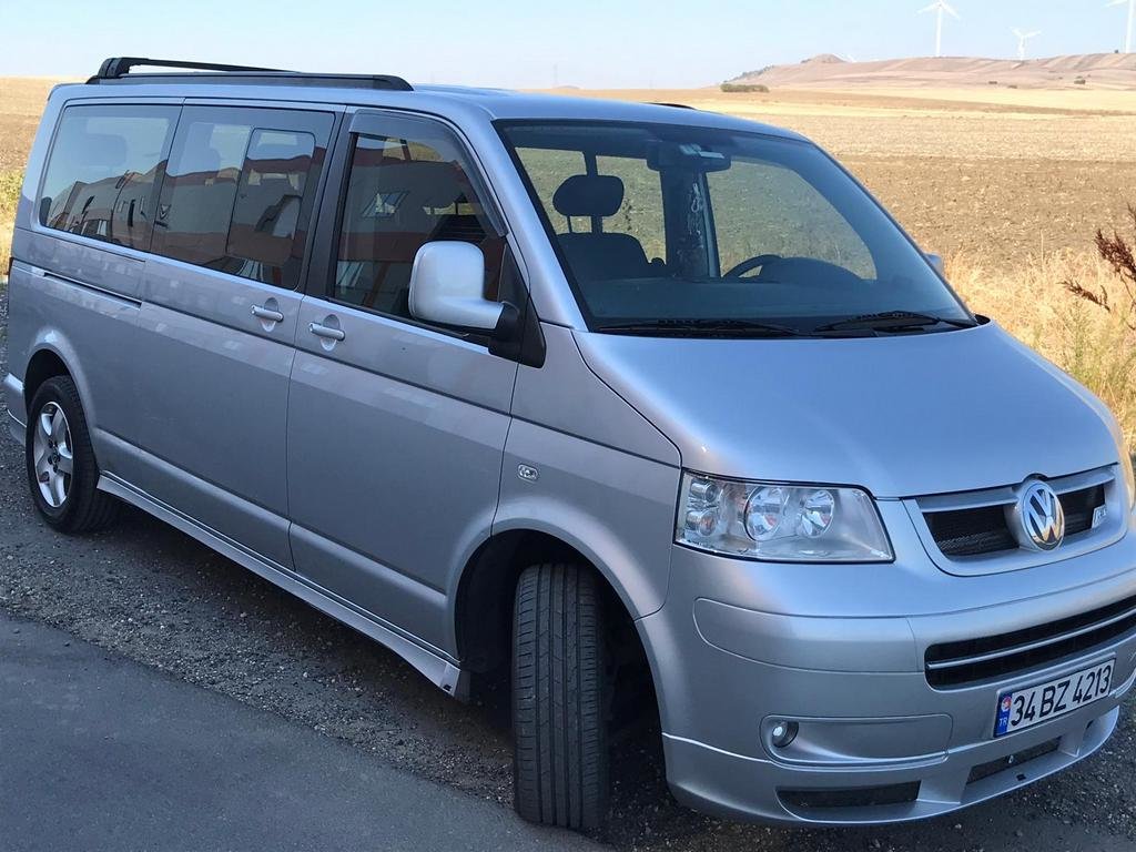 Алюмінієві рейлінги інтегровані для VW T5, T6 чорні (Довга база)
