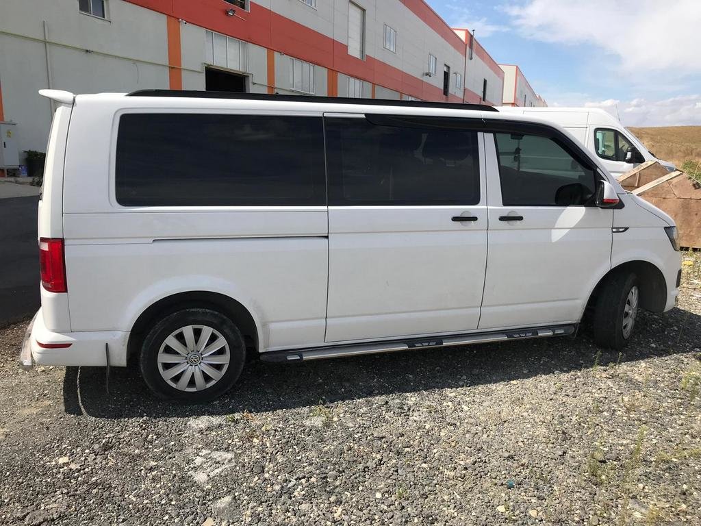 Алюмінієві рейлінги інтегровані для VW T5, T6 чорні (Довга база)
