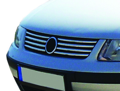 Хром накладки для VW Passat B5 передня решітка 00-04 нерж Carmos (Туреччина)