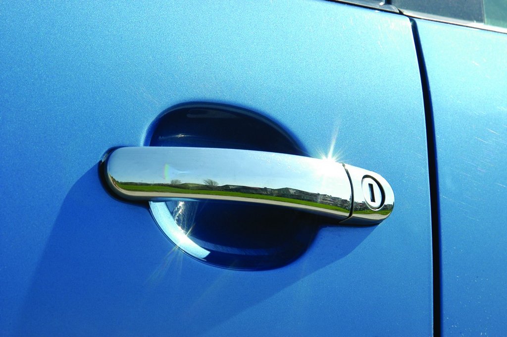 Хром накладки ручки з нержавіючої сталі для VW (Golf4, Passat B5, Bora, Polo); Seat (Altea, Cordoba, Ibiza, Leon, Toledo); Skoda Roomster, Citigo, Fabia, Octavia A4, A5, Superb